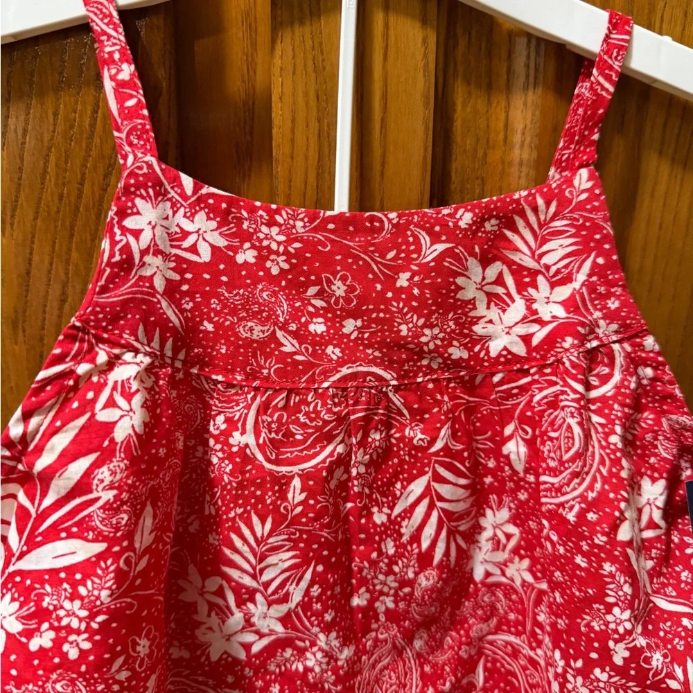 Girls 5T OshKosh B'gosh Red Floral‎ Kids 2 piece Short Set NWT